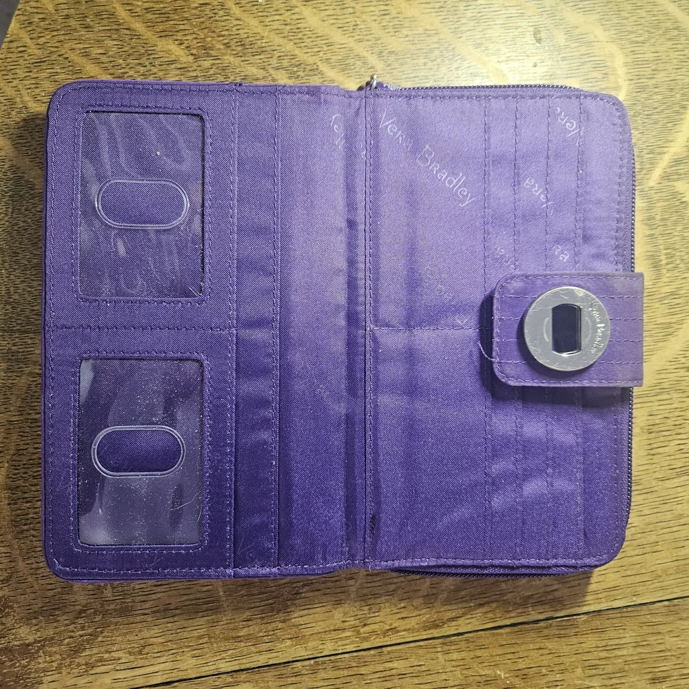 Vera Bradley Purple Quilted Wallet